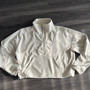 Lululemon Softstreme crème/bone Quarter-Zip Pullover